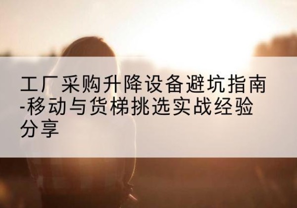 盐池移动式升降机怎么选-工厂采购升降设备避坑指南-移动与货梯挑选实战经验分享